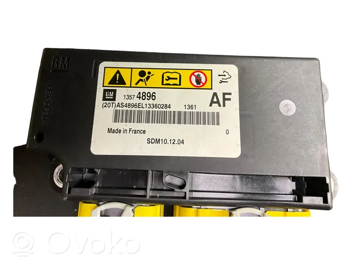 Opel Astra J Airbag control unit/module 13574896