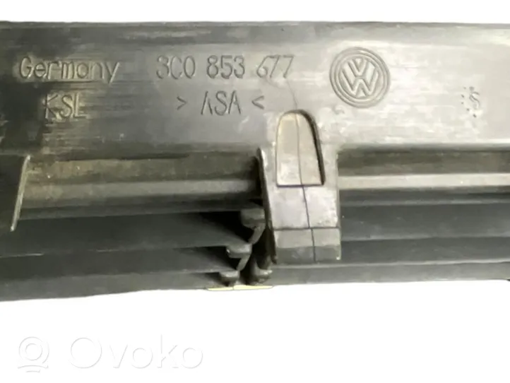 Volkswagen PASSAT B6 Etupuskurin alempi jäähdytinsäleikkö 3C0853677