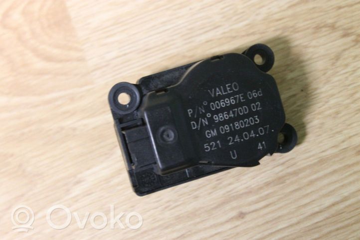 Vauxhall Vectra C Motorino attuatore aria 09180203