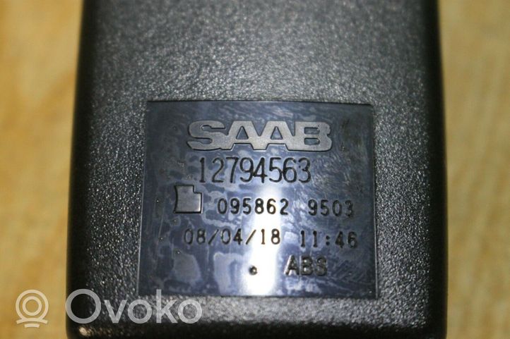 Saab 9-3 Ver2 Klamra tylnego pasa bezpieczeństwa 12794563