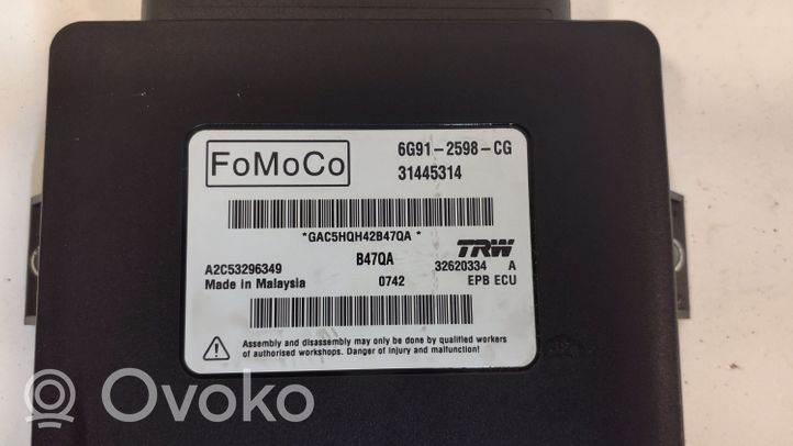 Volvo XC60 Modulo di controllo del freno a mano 31445314
