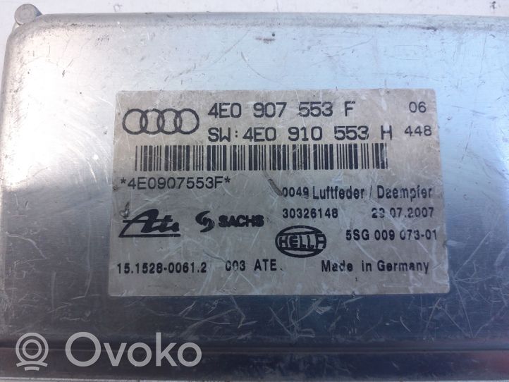 Audi A8 S8 D3 4E Jousituksen ohjainlaite/moduuli 4E0907553F