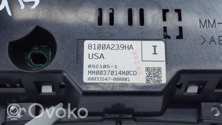 Mitsubishi Eclipse Speedometer (instrument cluster) 8100A239HA