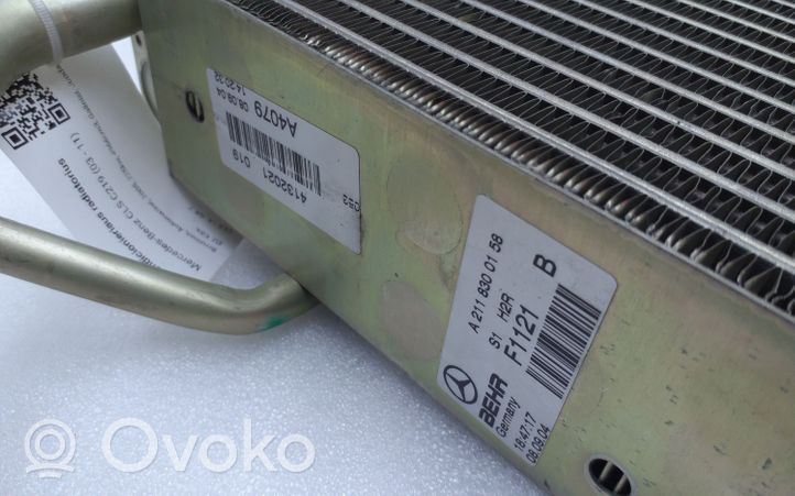Mercedes-Benz CLS C219 Gaisa kondicioniera radiators (salonā) A2118300158