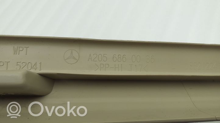 Mercedes-Benz GLC X253 C253 Copertura del rivestimento del sottoporta anteriore A2056860036