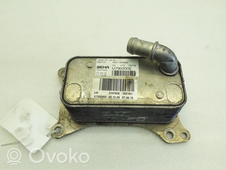 Mercedes-Benz E W212 Supporto di montaggio del filtro dell’olio A6511800665