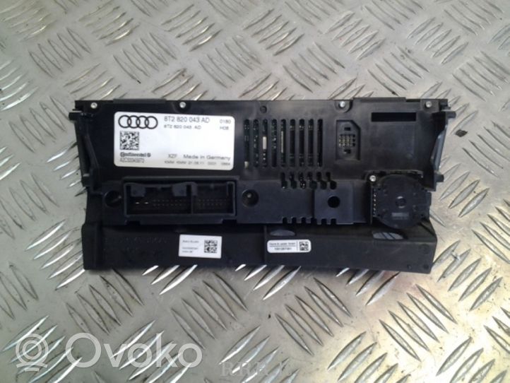 Audi A5 8T 8F Gaisa kondicioniera / klimata kontroles / salona apsildes vadības bloks (salonā) 8T2820043AD