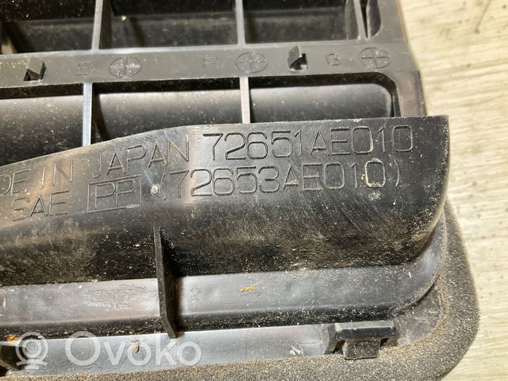 Subaru XV Évent de pression de quart de panneau 72651AE010