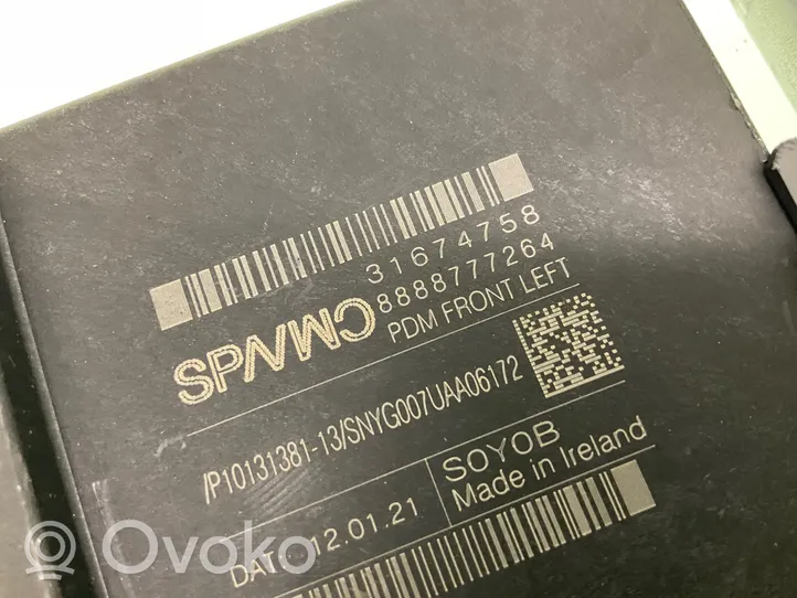 Volvo XC40 Motorino alzacristalli della portiera anteriore 31674758