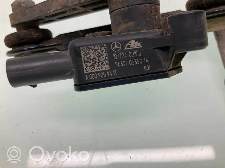 Mercedes-Benz GLE W167 Sensor de altura del nivel de la suspensión neumática trasera A0009059413