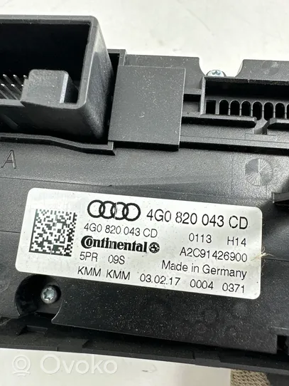 Audi A6 S6 C7 4G Unité de contrôle climatique 4G0820043CD