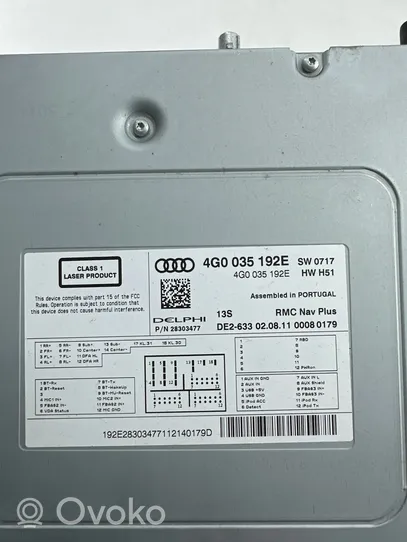 Audi A7 S7 4G Unità principale autoradio/CD/DVD/GPS 4G0035192E