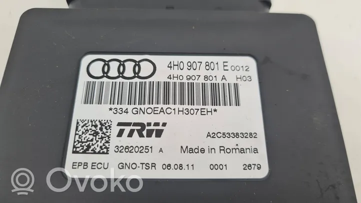 Audi A7 S7 4G Rankinio stabdžio valdymo blokas 4H0907801E