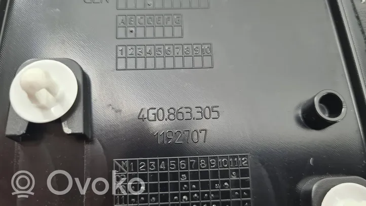 Audi A6 S6 C7 4G Osłona boczna tunelu środkowego 4G0863305