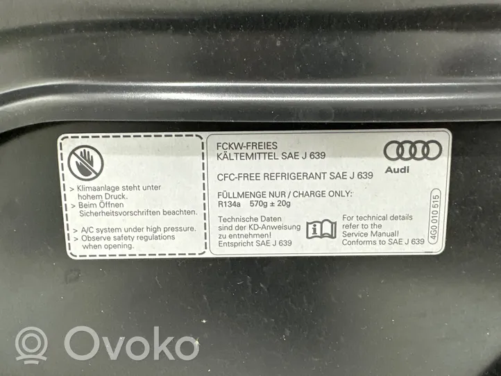 Audi A6 S6 C7 4G Vano motore/cofano 4G0010515