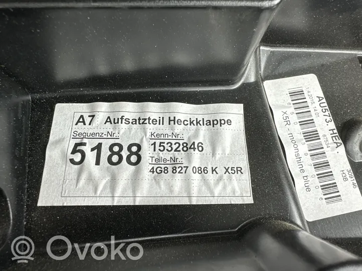 Audi A7 S7 4G Tailgate trim 4G8827086K