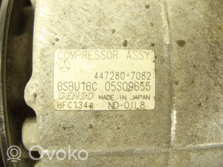 Mercedes-Benz E W212 Ilmastointilaitteen kompressorin pumppu (A/C) 4472807082