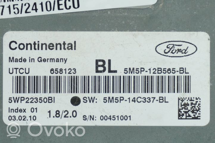 Ford C-MAX I Vaihdelaatikon ohjainlaite/moduuli 5M5P12B565BL