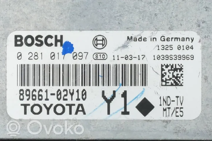 Toyota Yaris Centralina/modulo del motore 8966102Y10