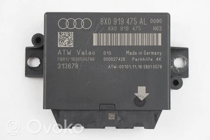 Audi Q3 8U Pysäköintitutkan (PCD) ohjainlaite/moduuli 8X0919475AL