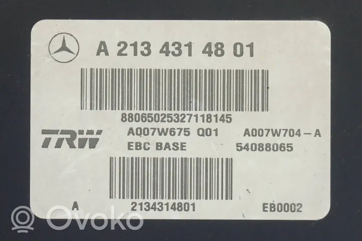 Mercedes-Benz E W213 ABS-pumppu A2134314801