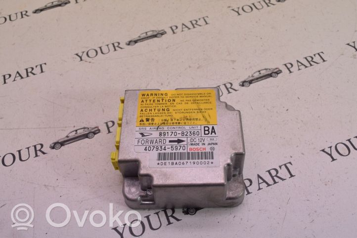 Daihatsu Trevis Centralina/modulo airbag 89170B2360