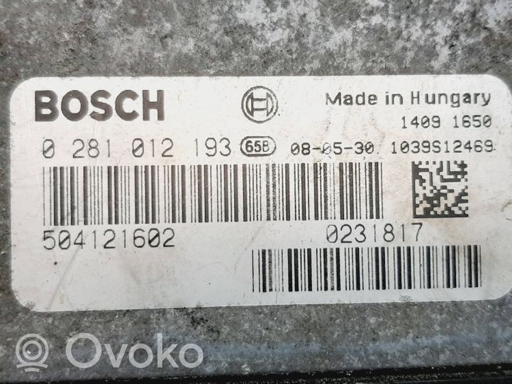 Iveco Daily 35 - 40.10 Sterownik / Moduł ECU 0281012193