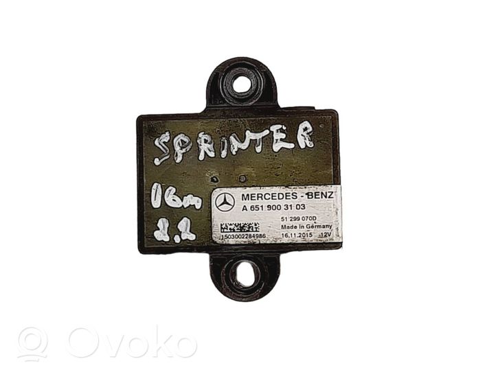 Mercedes-Benz Sprinter W906 Glow plug pre-heat relay A6519003103