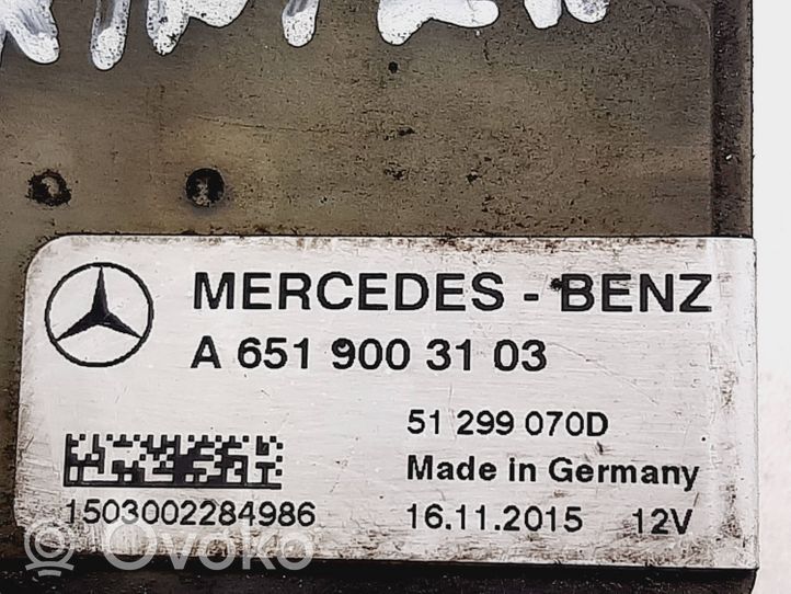 Mercedes-Benz Sprinter W906 Hehkutulpan esikuumennuksen rele A6519003103