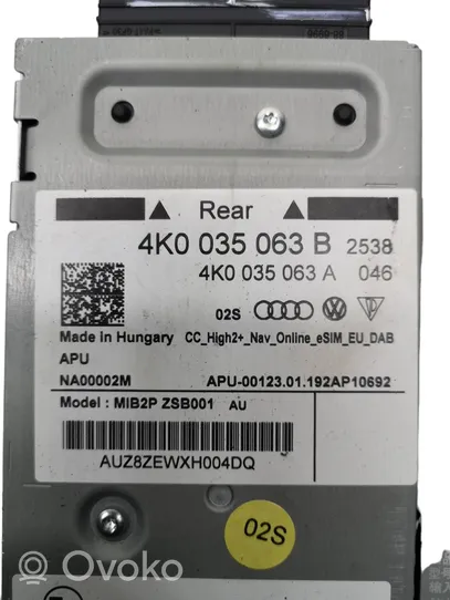 Audi A7 S7 4K8 Unité / module navigation GPS 4K0035063A