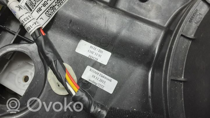 Hyundai i30 Meccanismo di sollevamento del finestrino anteriore senza motorino 83480A6020