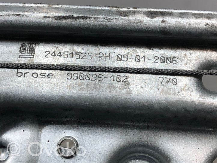 Opel Vectra C Elektryczny podnośnik szyby drzwi tylnych 24451525