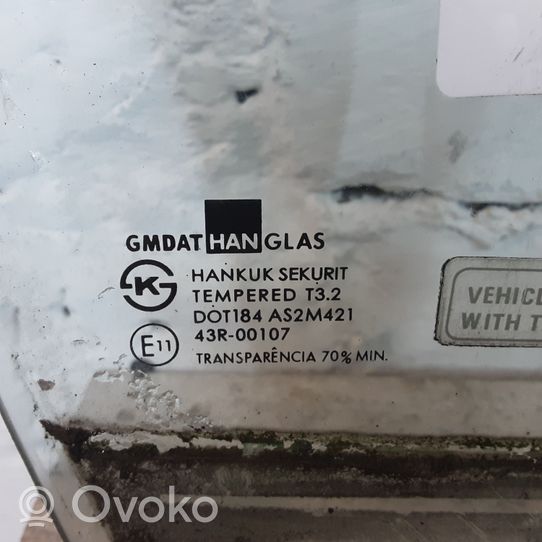 Daewoo Kalos Etuoven ikkunalasi, neliovinen malli E1143R00107