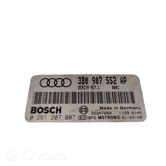 Audi A6 S6 C5 4B Moottorin ohjainlaite/moduuli 3B0907552AP