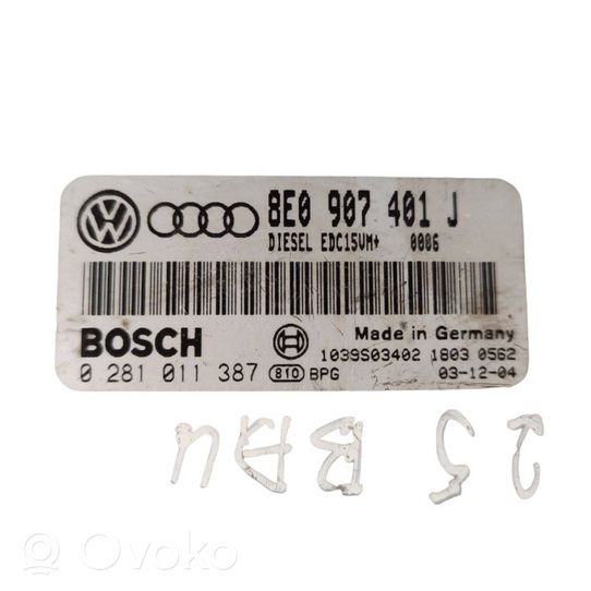 Audi A6 S6 C5 4B Calculateur moteur ECU 8E0907401J