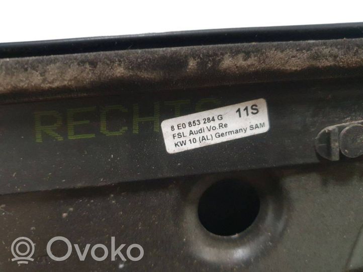 Audi A4 S4 B6 8E 8H Moulures des vitres de la porte avant 