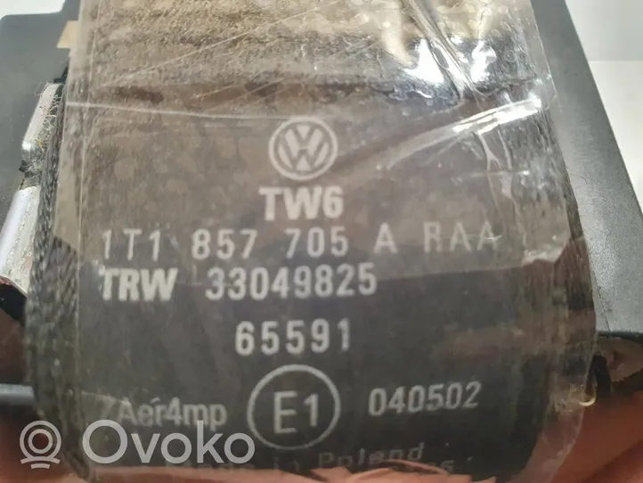 Volkswagen Cross Touran I Pas bezpieczeństwa fotela przedniego 1T1857705A