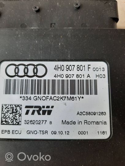 Audi A7 S7 4G Stabdžių sistemos valdymo blokas 4H0907801F