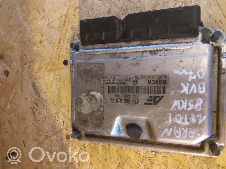 Volkswagen Sharan Sterownik / Moduł ECU 038906019PA