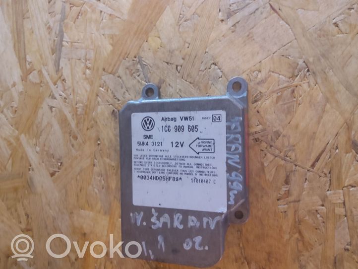 Volkswagen Sharan Sterownik / Moduł Airbag 1C0909605