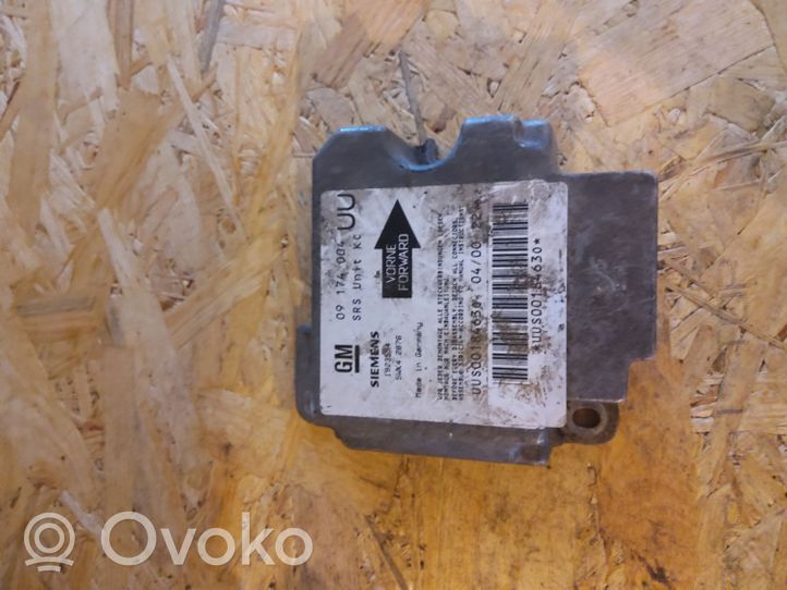 Opel Astra G Centralina/modulo airbag 09174004