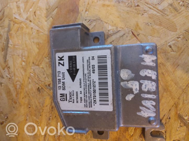 Opel Meriva A Airbag control unit/module 13158713