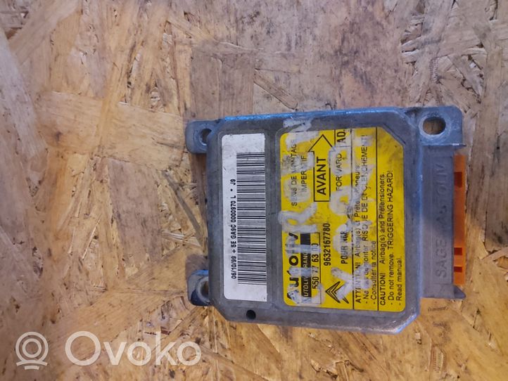 Citroen Xsara Picasso Module de contrôle airbag 9632167780