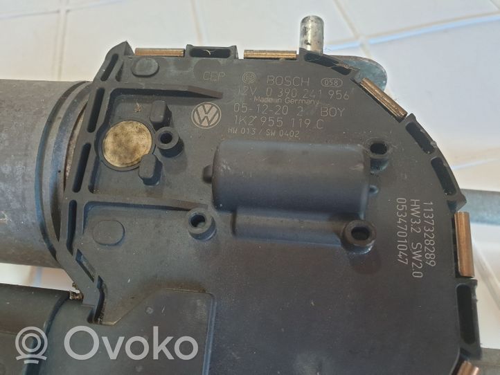 Volkswagen Golf V Mechanizm i silniczek wycieraczek szyby przedniej / czołowej 1K2955119C