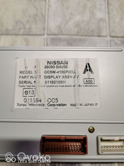 Nissan Primera Monitor / wyświetlacz / ekran 28090BA000