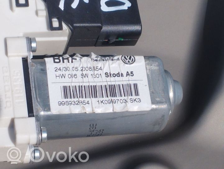 Skoda Octavia Mk2 (1Z) Elektryczny podnośnik szyby drzwi tylnych 1K0959703J