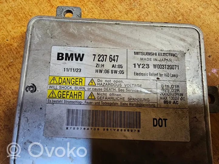 BMW 7 F01 F02 F03 F04 Ajovalojen virranrajoitinmoduuli Xenon 7237647