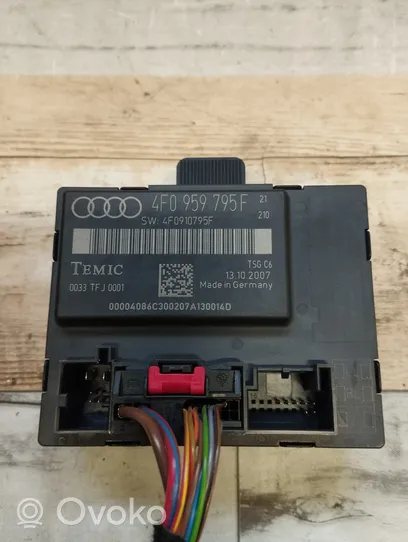 Audi A6 S6 C6 4F Unité de commande module de porte 4F0959795F