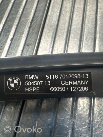 BMW 7 E65 E66 Rail de pare-brise de porte avant 51167013098