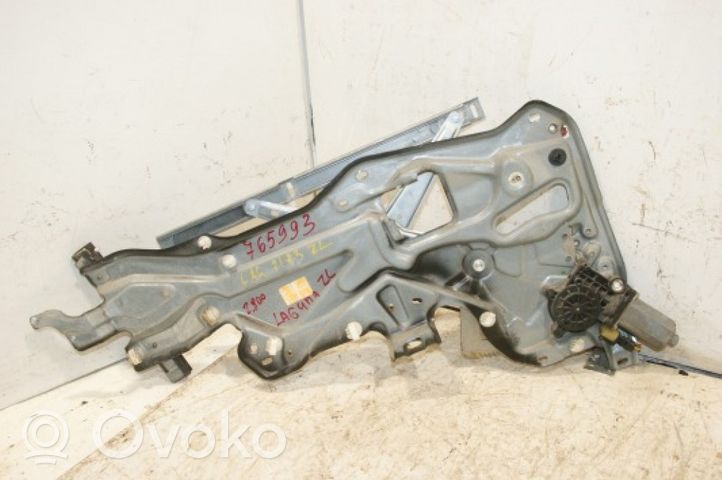 Renault Laguna I Rear door window regulator with motor 7701367649